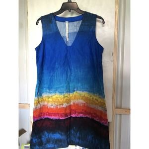 Uncle Frank Tie Dye Shift Dress Size M